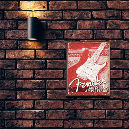 Fender Guitars & Amplifiers Tin Sign
