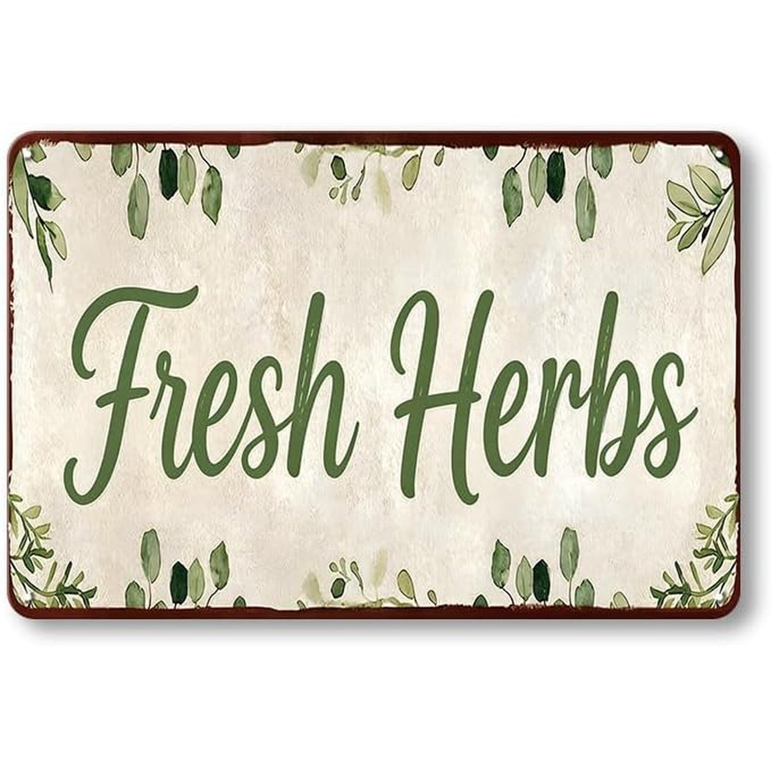 Fresh Herbs Tin Sign