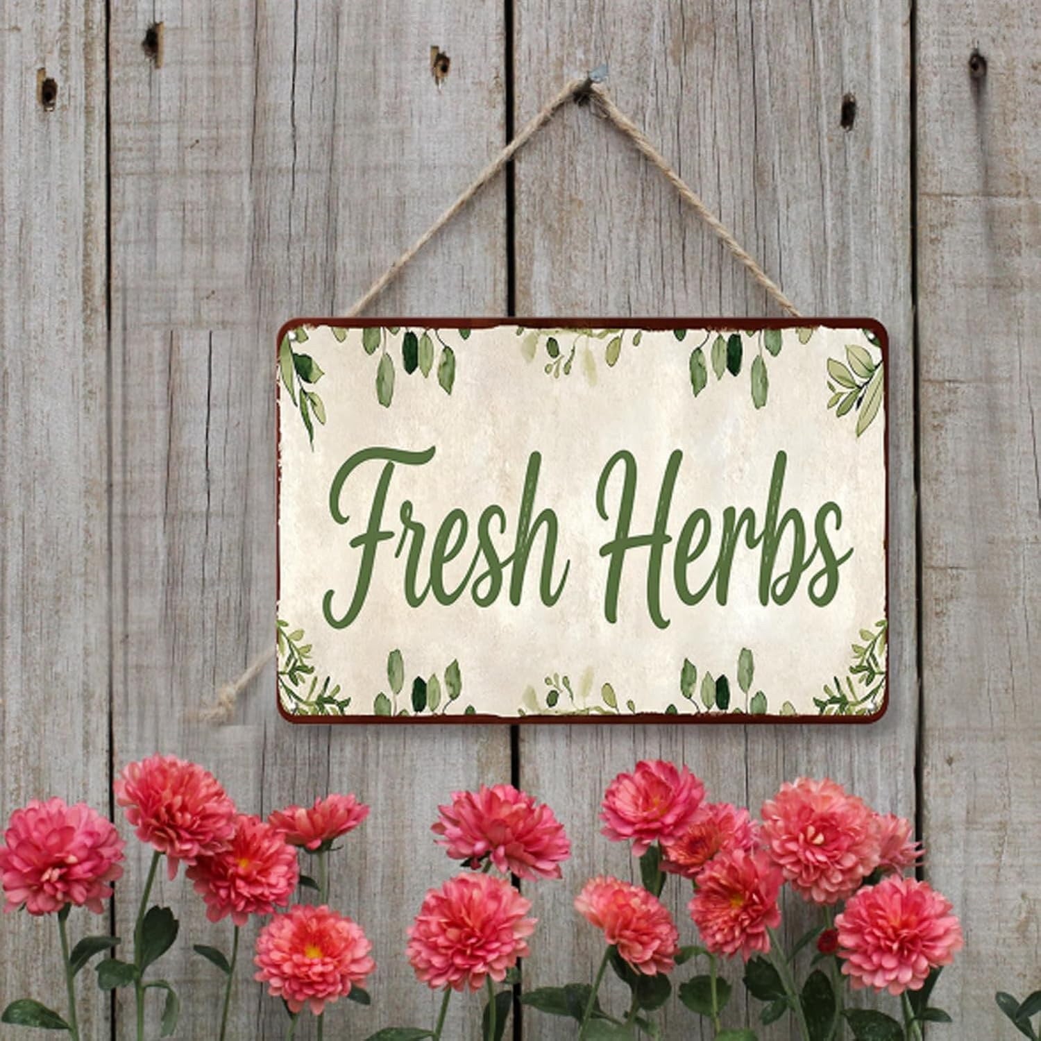 Fresh Herbs Tin Sign