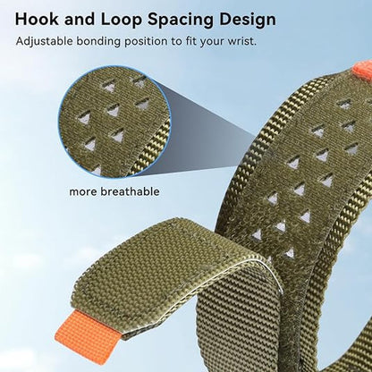 Quickfit Nylon Band with Hook & Loop - 22mm - 2 Pack