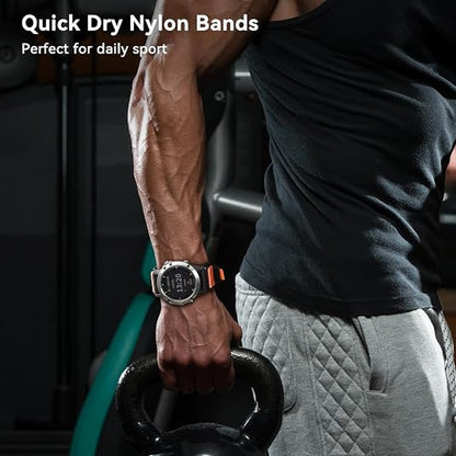 Quickfit Nylon Band with Hook & Loop - 22mm - 2 Pack