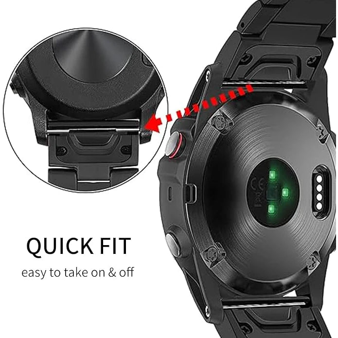Titanium Band - Quick Fit Strap for Garmin - 22mm