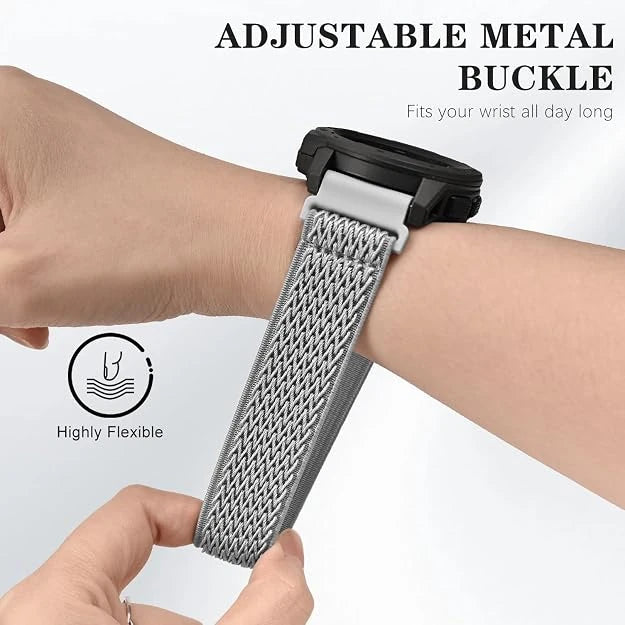 Elastic Nylon Watch Bands for Garmin - 22mm - 3 Pack