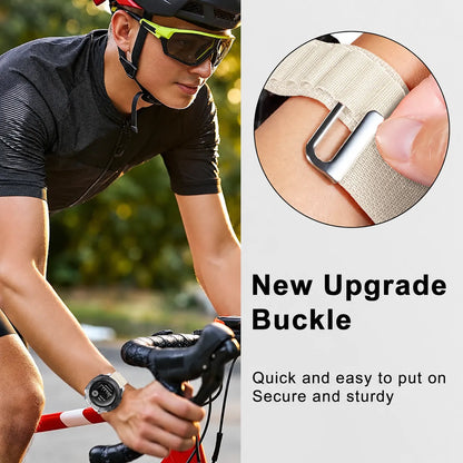 Nylon Hook & Loop Watch Band for Garmin - 22mm