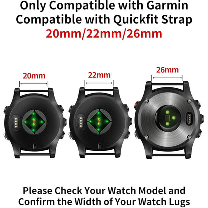 Braided 550 Paracord Strap - Garmin QuickFit 26mm