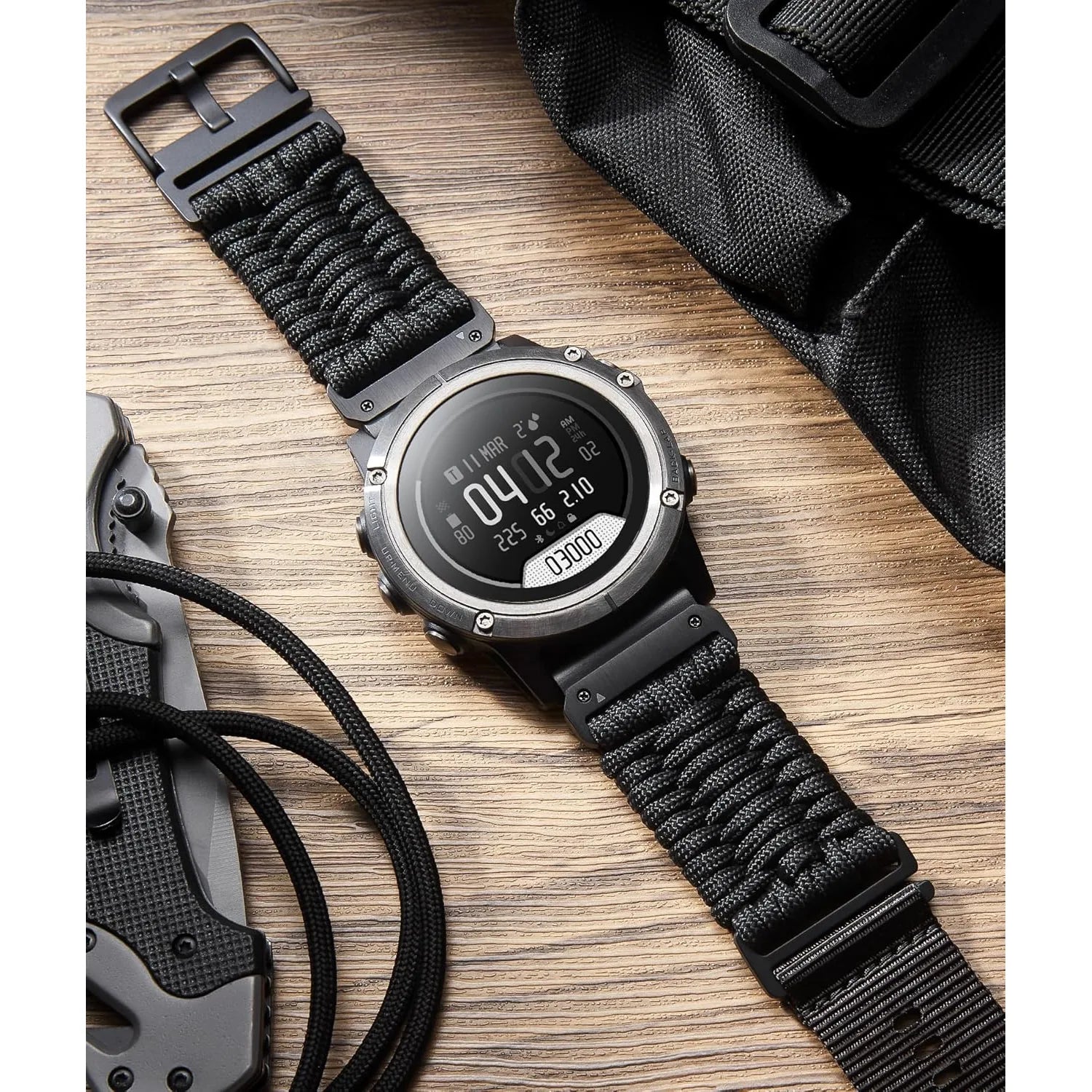 Braided 550 Paracord Strap - Garmin QuickFit 26mm