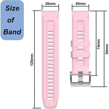 QuickFit Silicone Watch Band for Garmin - 20mm