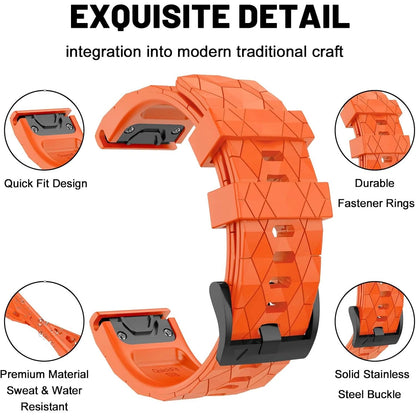 QuickFit Silicone Watch Band for Garmin - 22mm