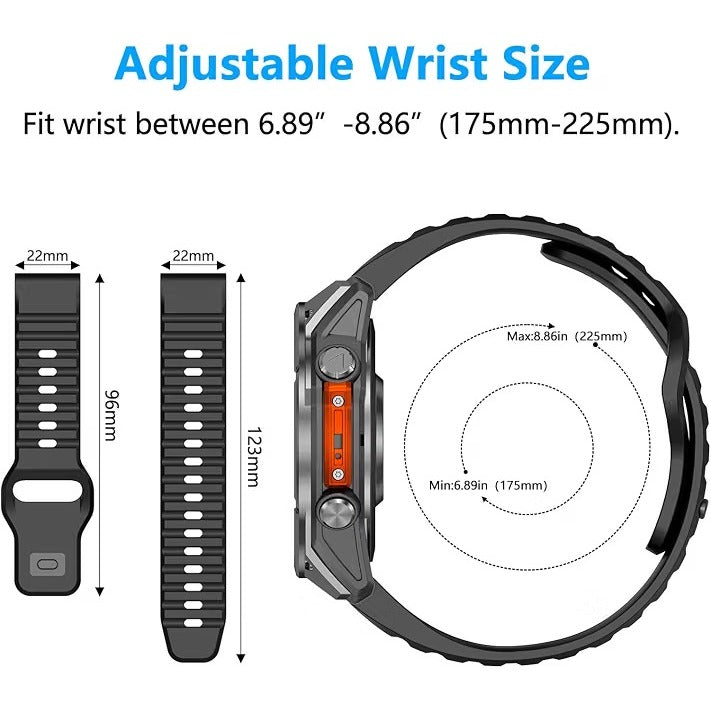 QuickFit Silicone Watch Band for Garmin - 22mm
