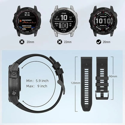 Strap for Garmin QuickFit 26mm