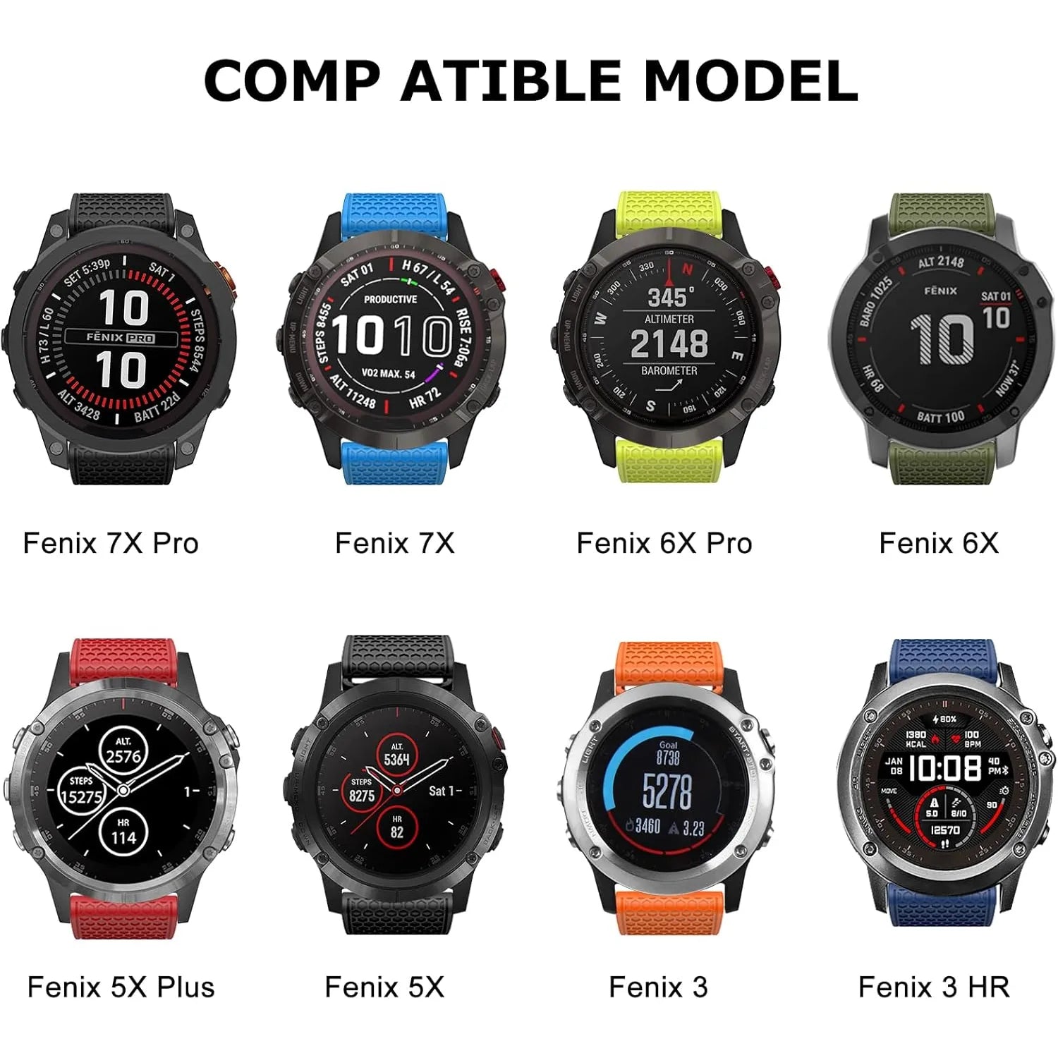 Strap for Garmin QuickFit 26mm
