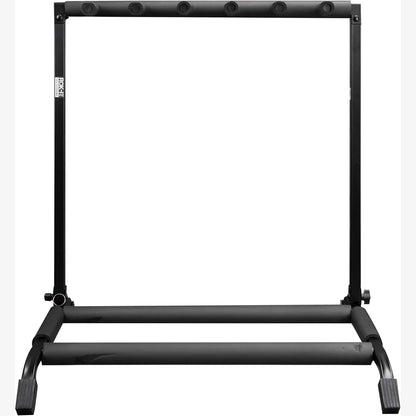 Black metal stand on a white background