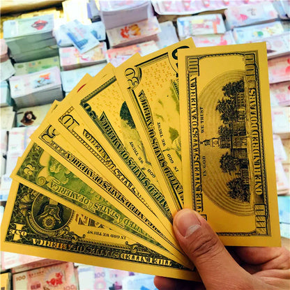 Gold Plated Foil Banknotes - USD Dollars