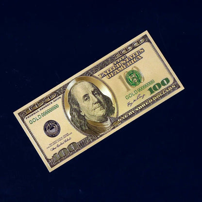 Gold Plated Foil Banknotes - USD Dollars