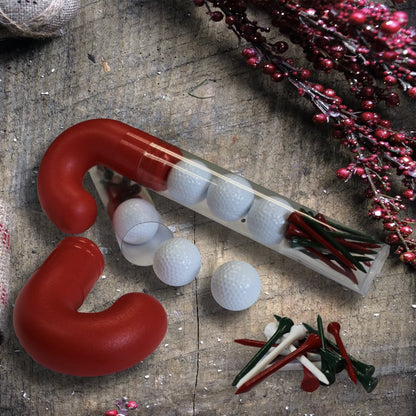 Candy Cane Golf Ball Set