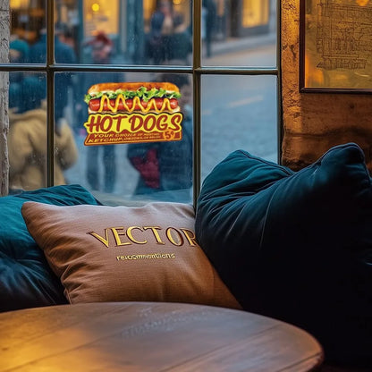 Hot Dogs Metal Sign