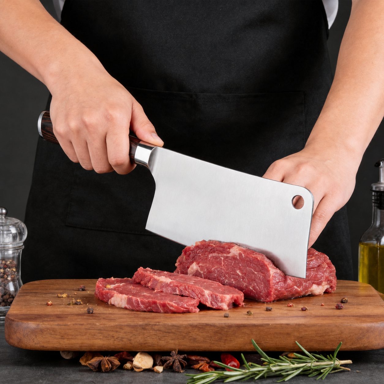 Cleaver Butcher Knife - 7"