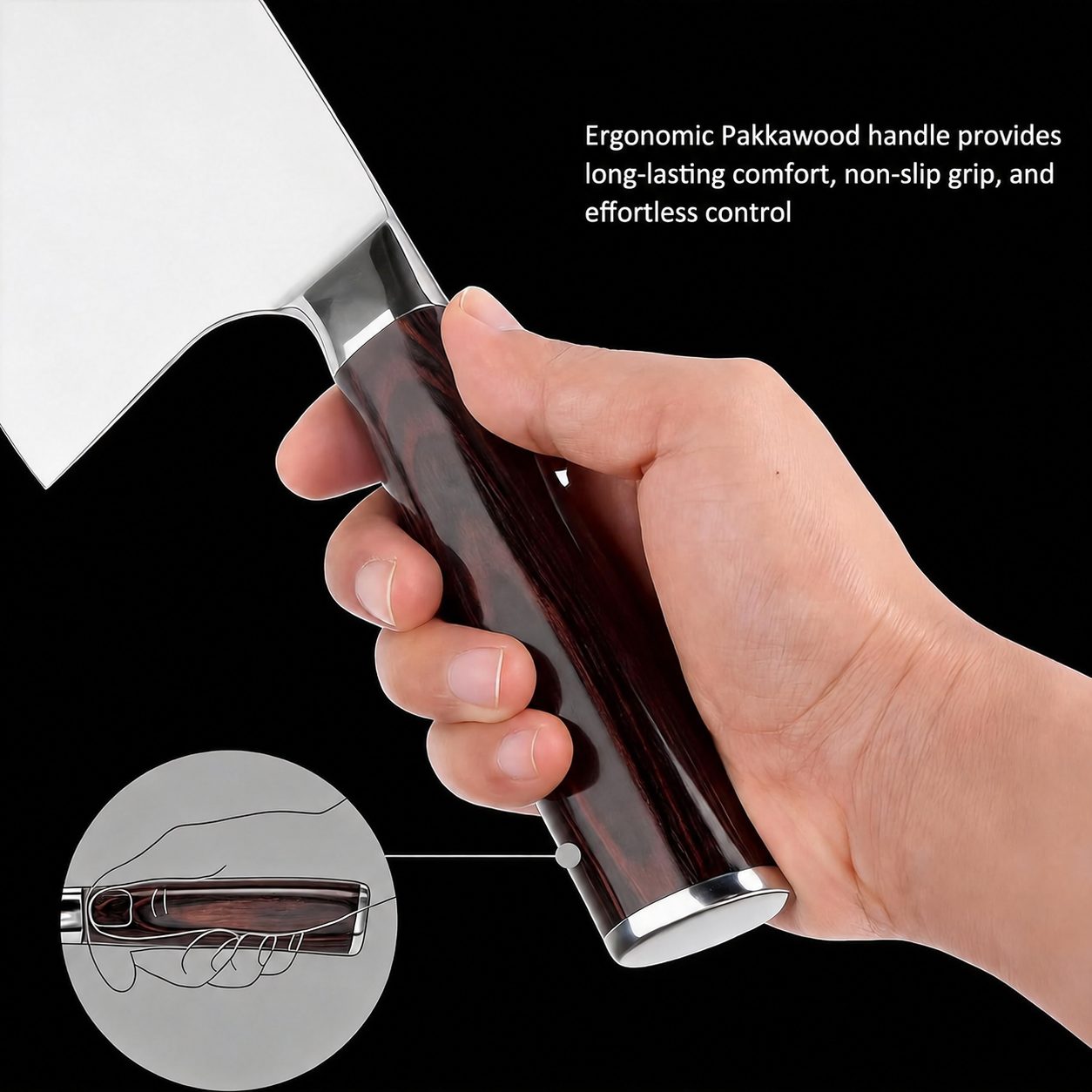 Cleaver Butcher Knife - 7"