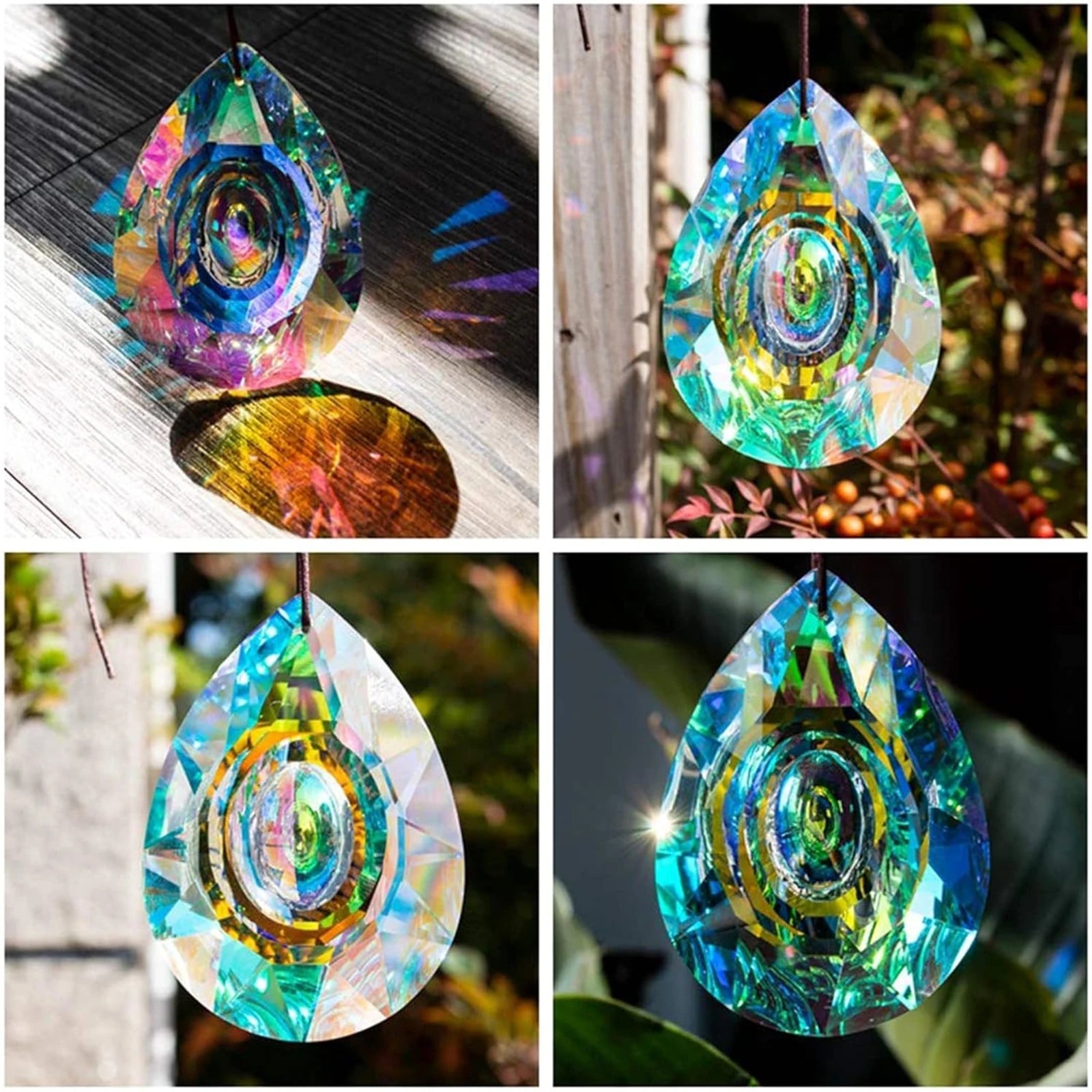 Hanging Chandelier Crystal Prism Suncatcher