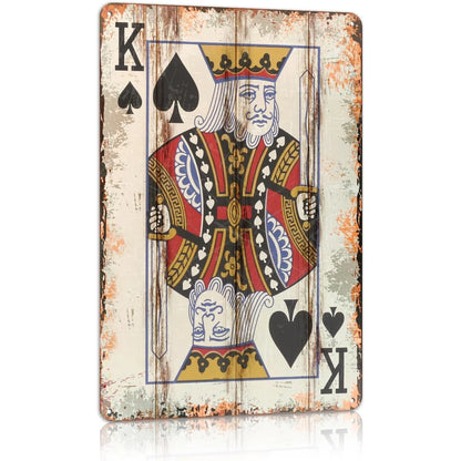 King of Spades Tin Sign