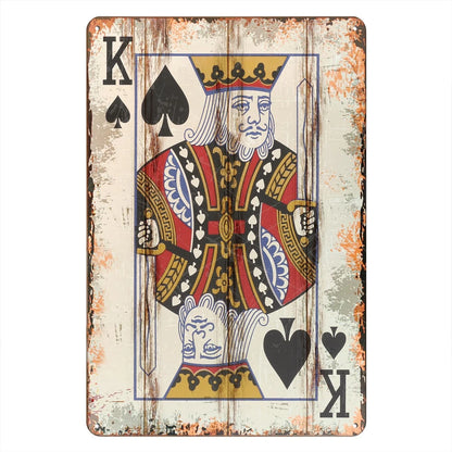 King of Spades Tin Sign