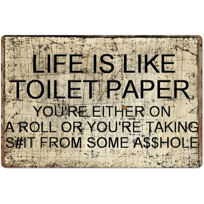 Like Toilet Paper Tin Sign