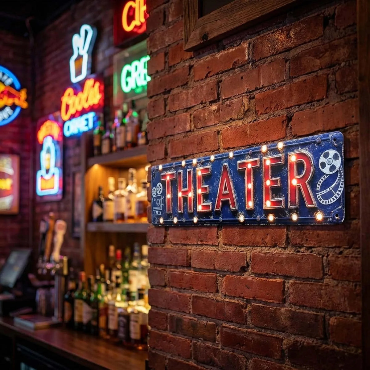 Theater Tin Sign