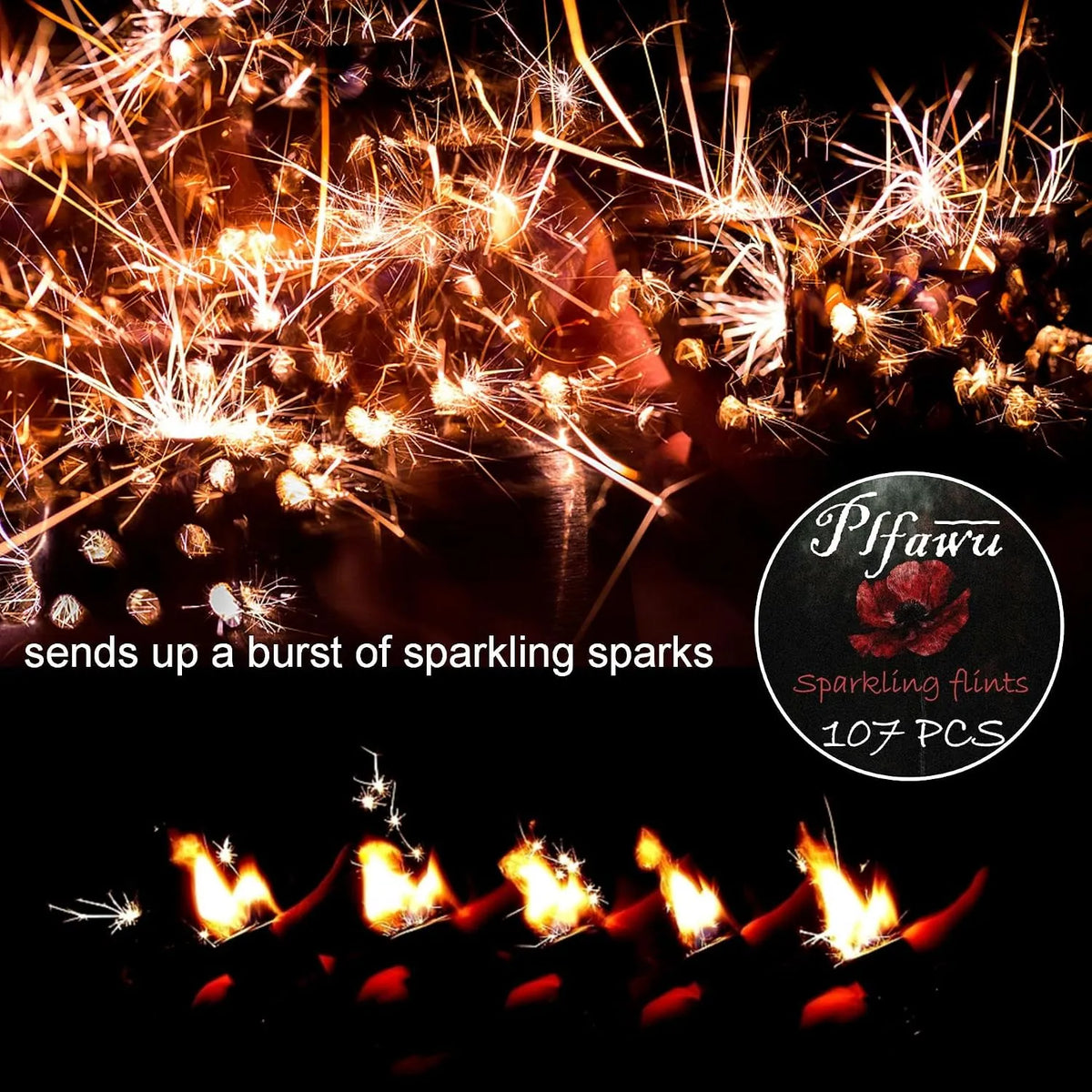 Premium Sparkling Lighter Flints Refills - 107pcs