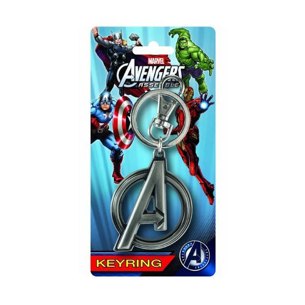 Avengers keychain in packaging on a white background