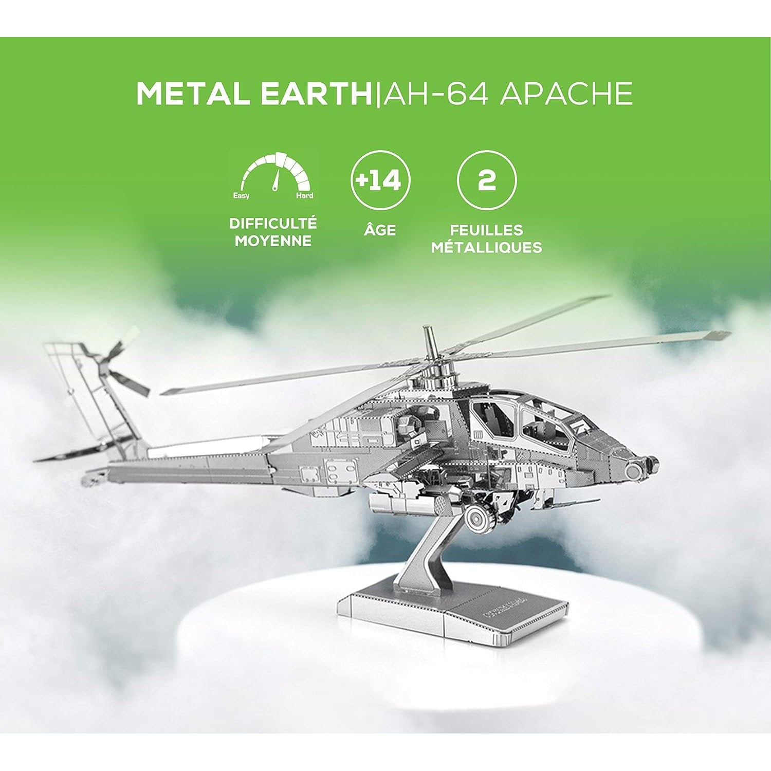 Apache AH-64 3D Metal Model Kit