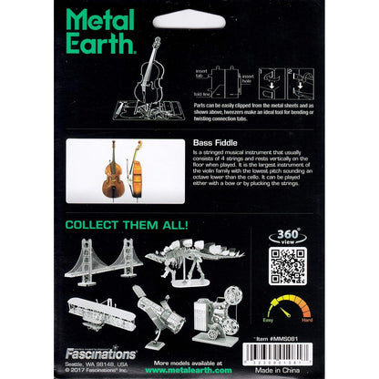 Bass Fiddle 3D Metal Model Kit