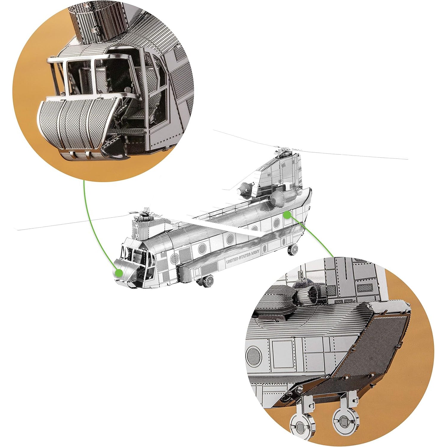 Chinook CH-47 3D Metal Model Kit