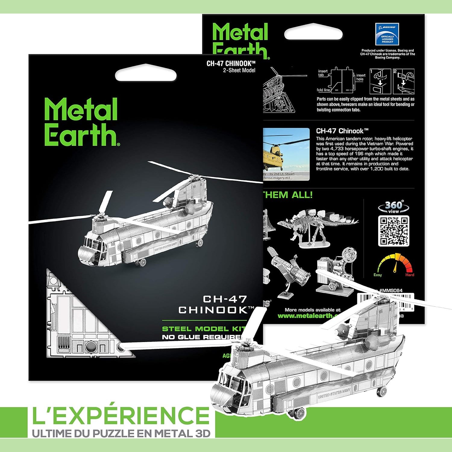 Chinook CH-47 3D Metal Model Kit