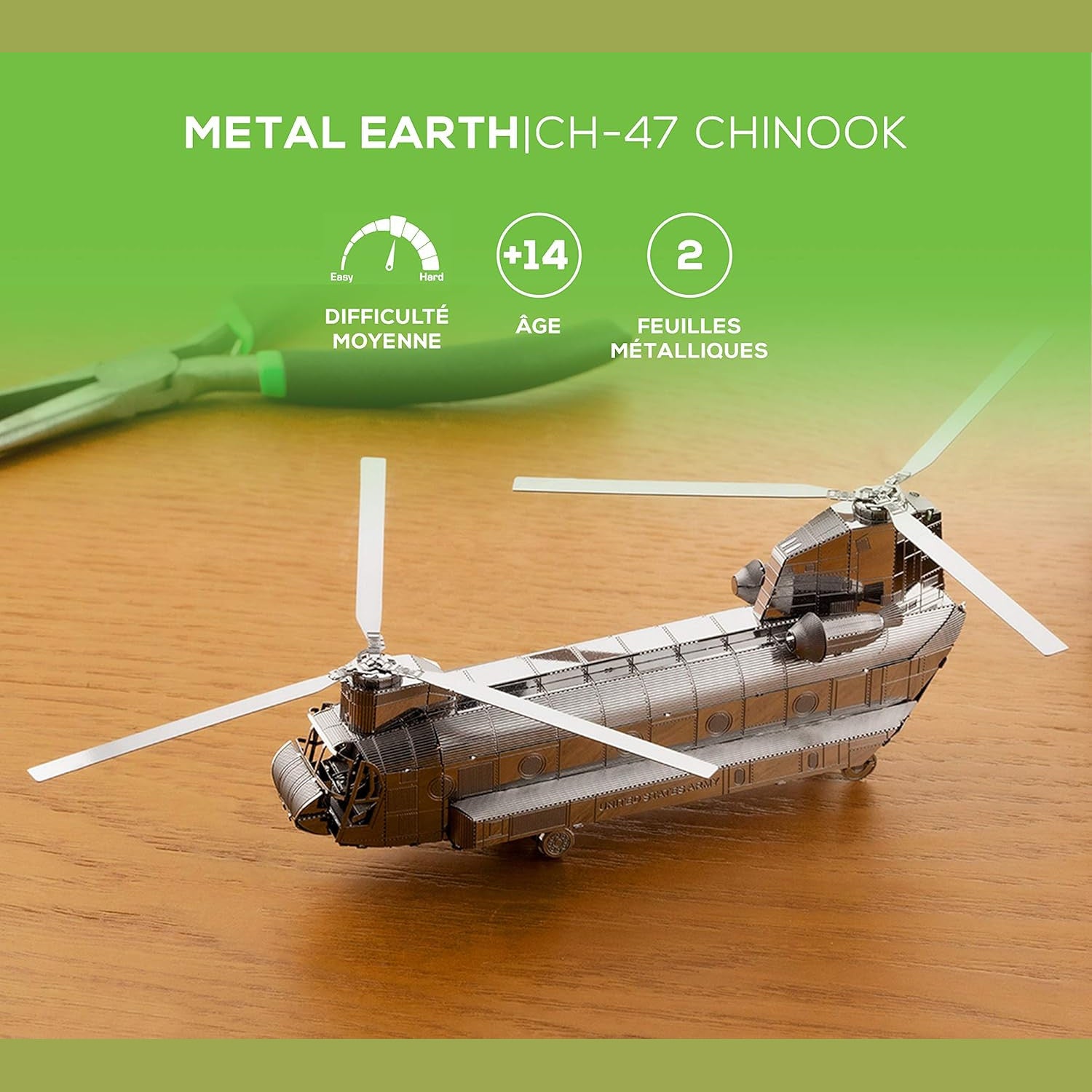 Chinook CH-47 3D Metal Model Kit