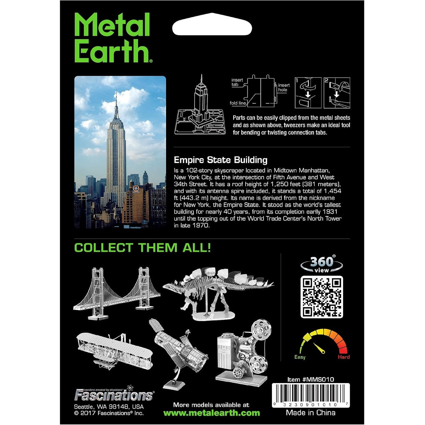 Empire State Building 3D Metal Model Kit