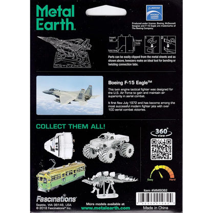 Boeing F-15 Eagle Airplane 3D Metal Model Kit