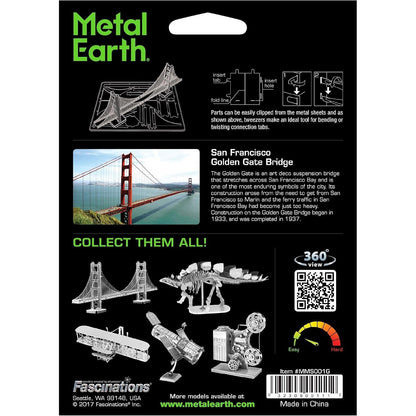 San Francisco Golden Gate Bridge in Gold - Rare Earth Edition