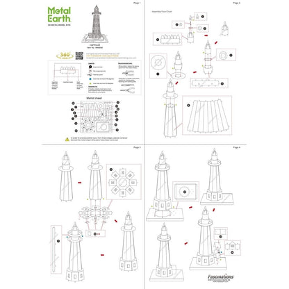 Lighthouse 3D Metal Model Kit