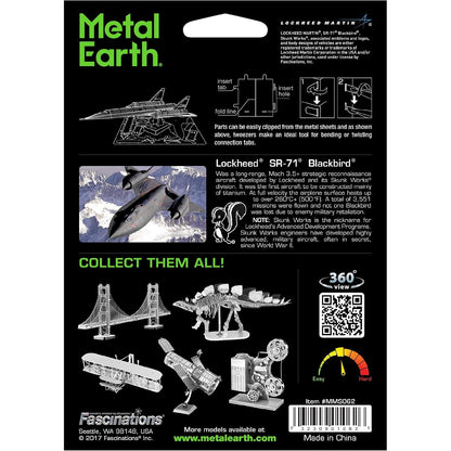 Lockheed Martin SR-71 Blackbird 3D Metal Model Kit
