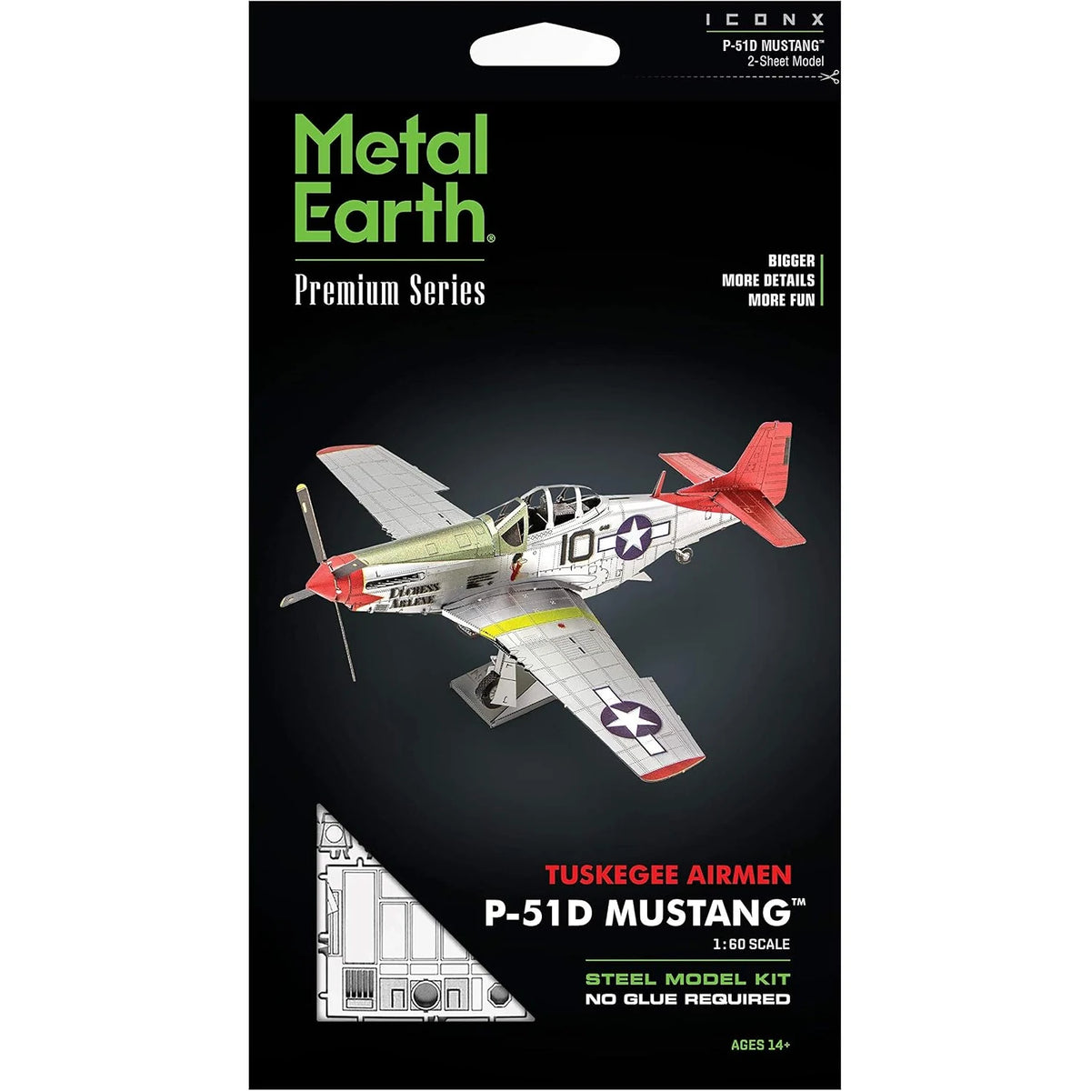 P-51D Mustang 3D Metal Model Kit