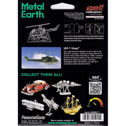 Huey UH-1 Helicopter 3D Metal Model Kit