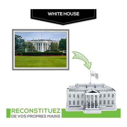 White House 3D Metal Model Kit