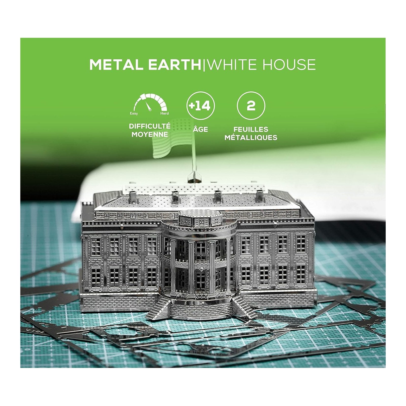 White House 3D Metal Model Kit