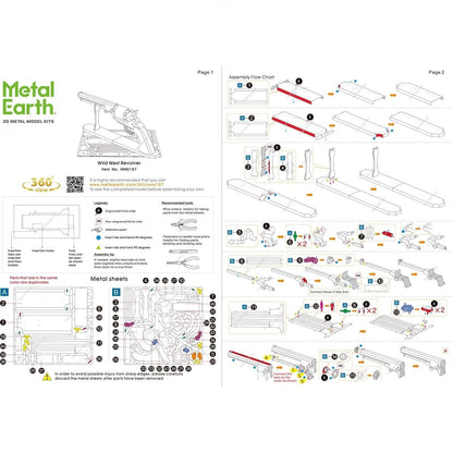 Wild West Revolver 3D Metal Model Kit
