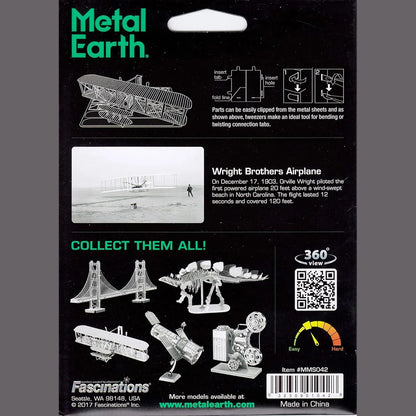 Wright Brothers Airplane 3D Metal Model Kit