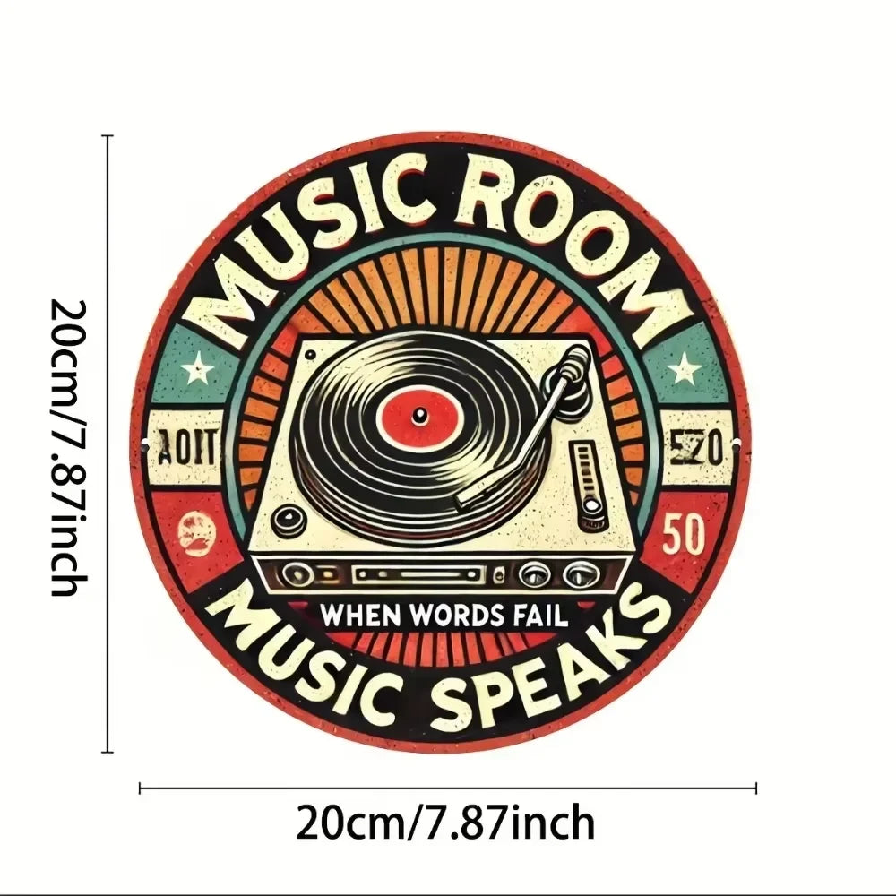 Music Room Tin Sign