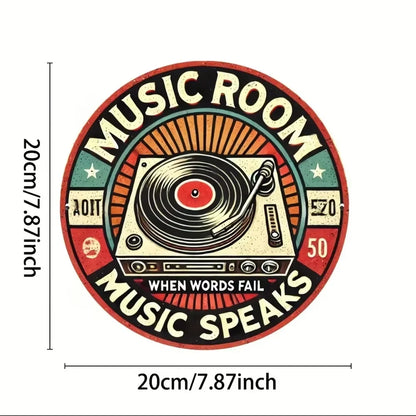 Music Room Tin Sign
