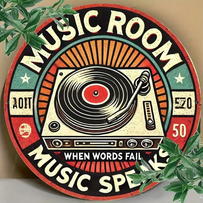 Music Room Tin Sign