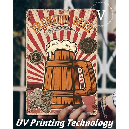 Premium Beer Vintage Bar Tin Sign