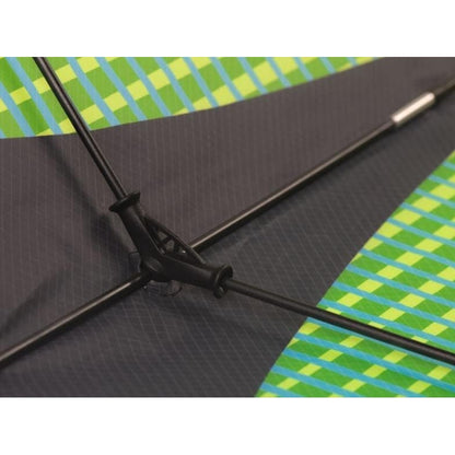 Close-up of a vertex  kite with green patterned canopy Beirut , Lebanon